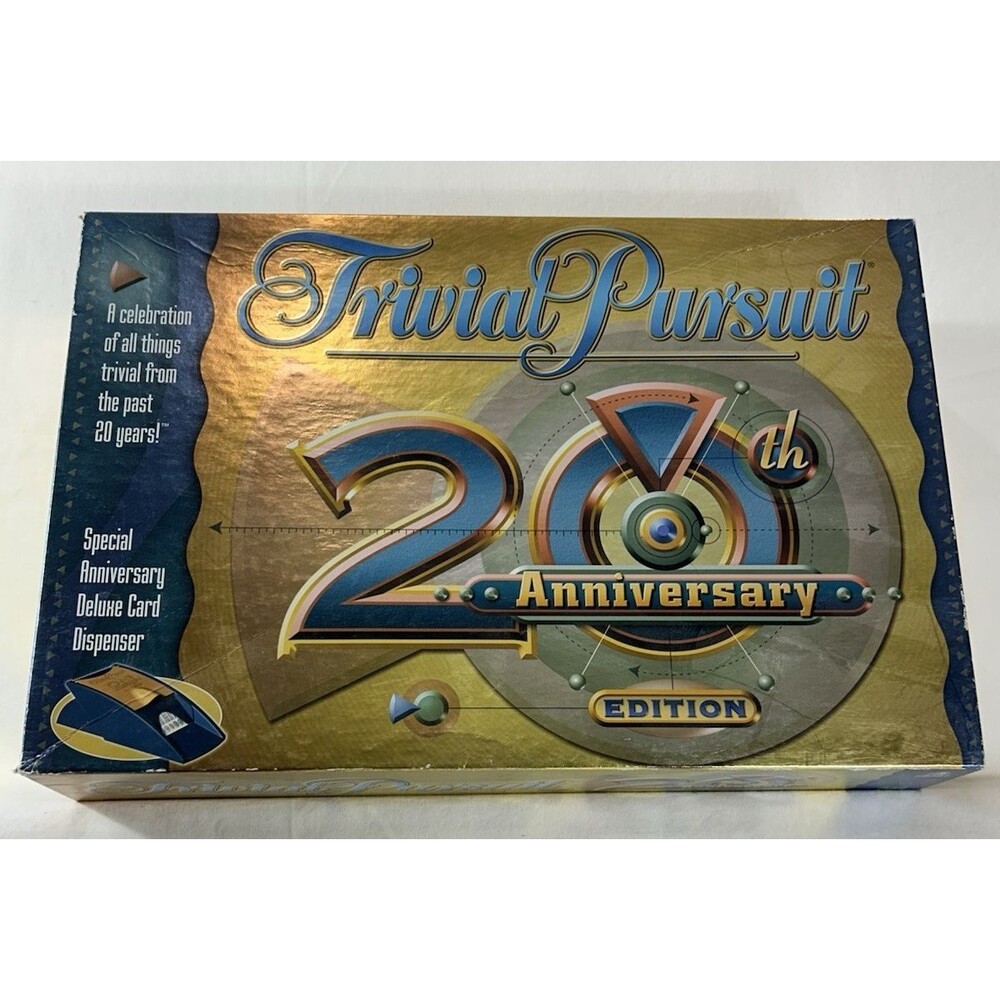 Trivial Pursuit 20th Anniversary Edition 2002 Hasbro Open Box Complete